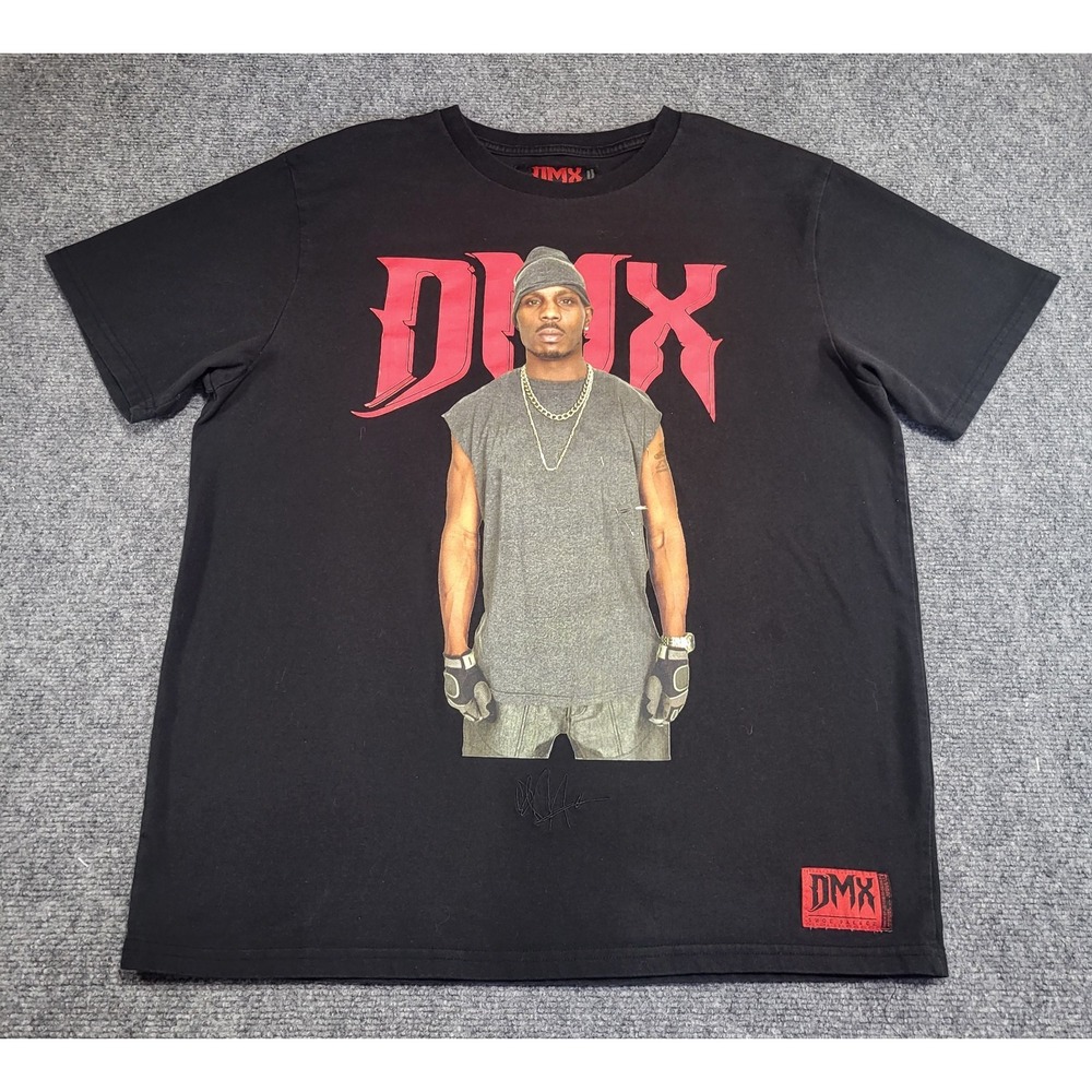 DMX x Shoe Palace Collaboration Embroidered Graphic Print T-Shirt Mens Sz Medium